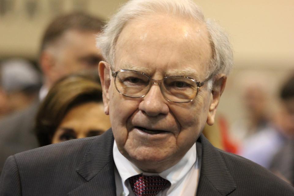 Warren Buffett in a suit.