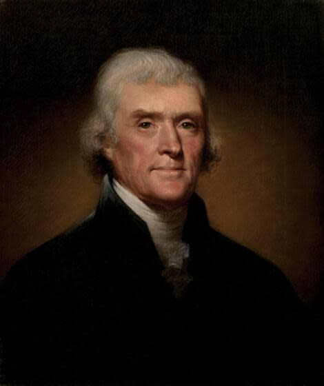 Thomas Jefferson portrait by Rembrandt Peale