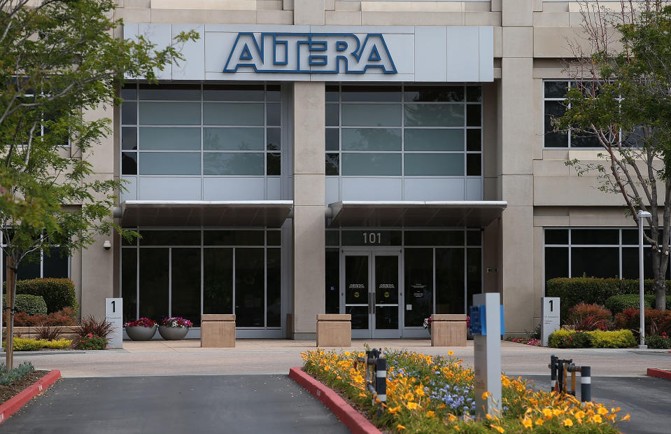 SAN JOSE, CA - JUNE 01:  A view of the Altera headquarters on June 1, 2015 in San Jose, California.  Intel has announced plans to acquire chip maker Altera for $16.7 billion.  (Photo by Justin Sullivan/Getty Images)