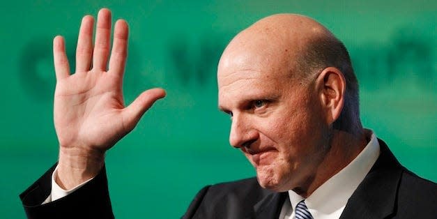 Steve Ballmer waving