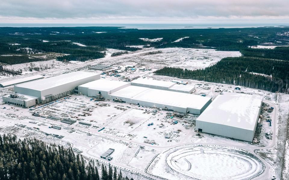 Northvolt's gigafactory in Skellefteå in Sweden