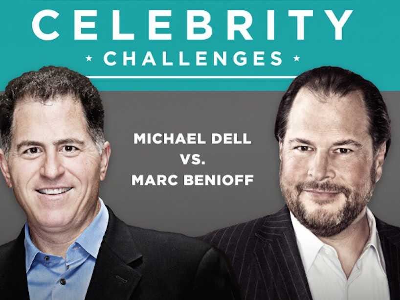 Michael Dell and Marc Benioff