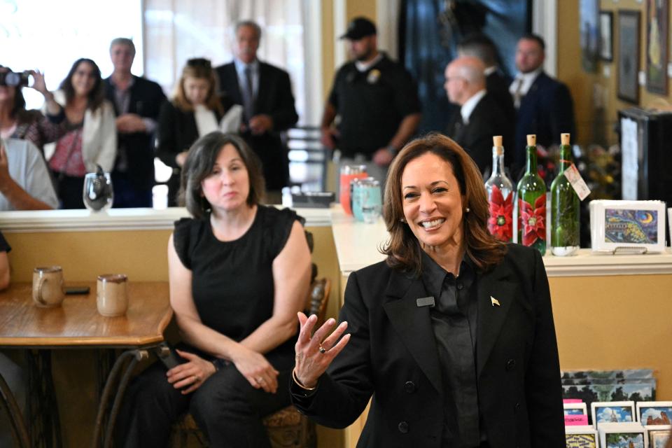 Candidate Kamala Harris pledges to "strengthen Social Security and Medicare for the long haul by making millionaires and billionaires pay their fair share in taxes.”