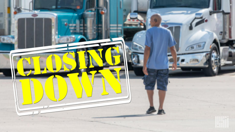 Midwest Transport Inc. of Robinson, Illinois, ceased operations on Thursday. (Photo credit: Jim Allen/FreightWaves)