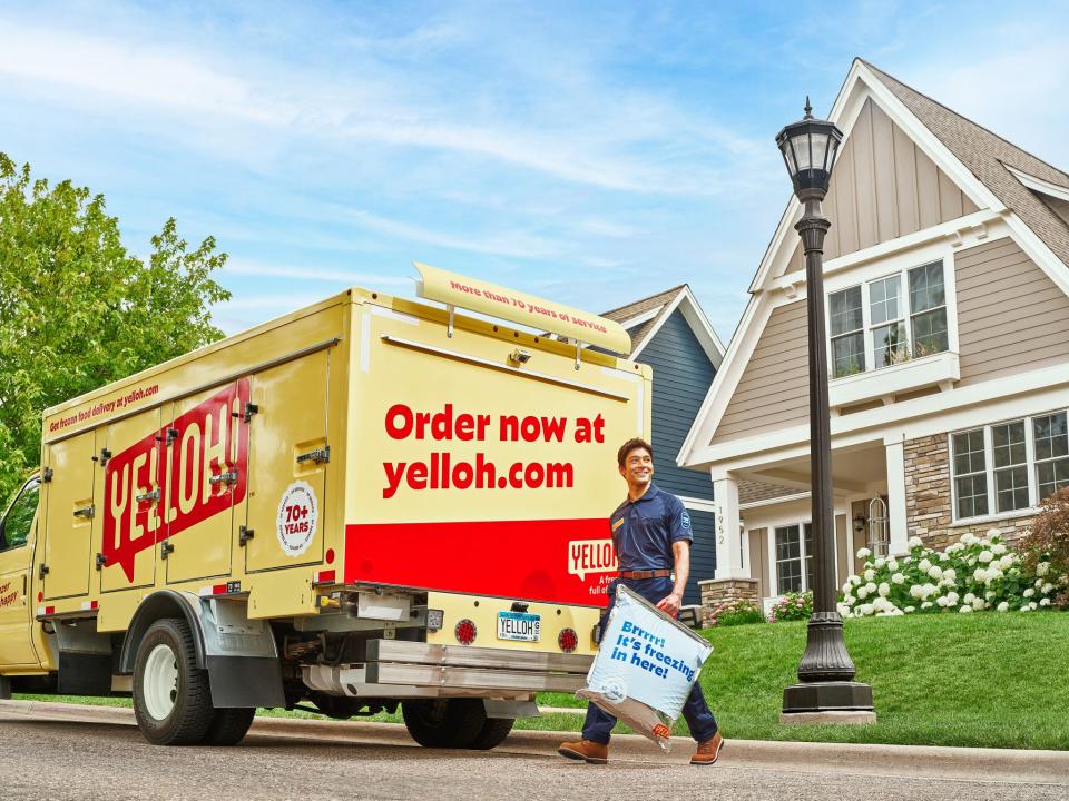 The iconic yellow Yelloh trucks will cease their neighborhood deliveries in November.