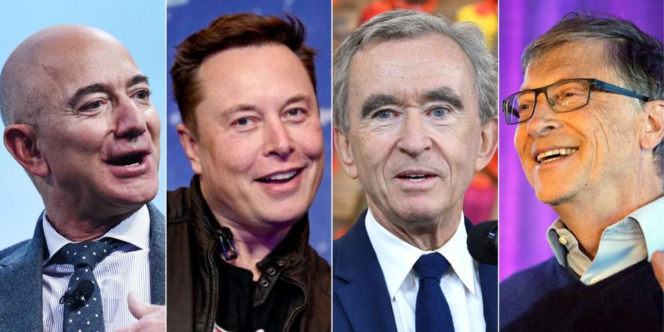 Bezos Musk Arnault Gates