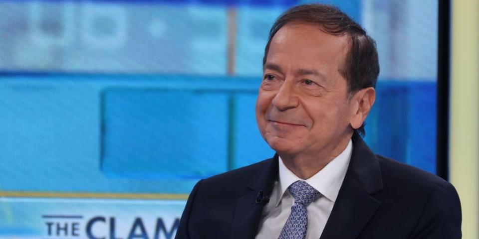 John Paulson on set of "The Claman Countdown" at Fox Business Network Studios