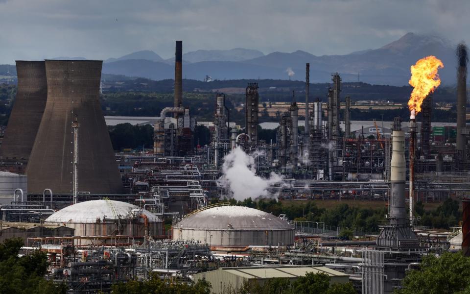 The Petroineos oil in Grangemouth, Scotland