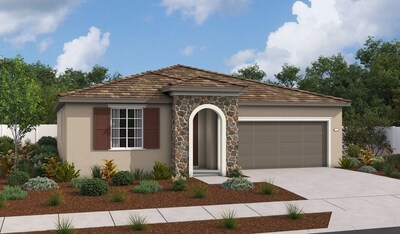 Richmond American's ranch-style Agate floor plan is modeled at Seasons at Riverton in Plumas Lake, California.