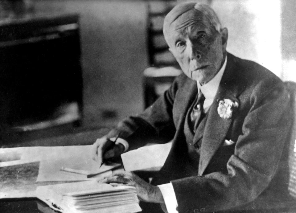 John D. Rockefeller, who watched the oil empire he built broken into 34 smaller companies at the beginning of the last century.