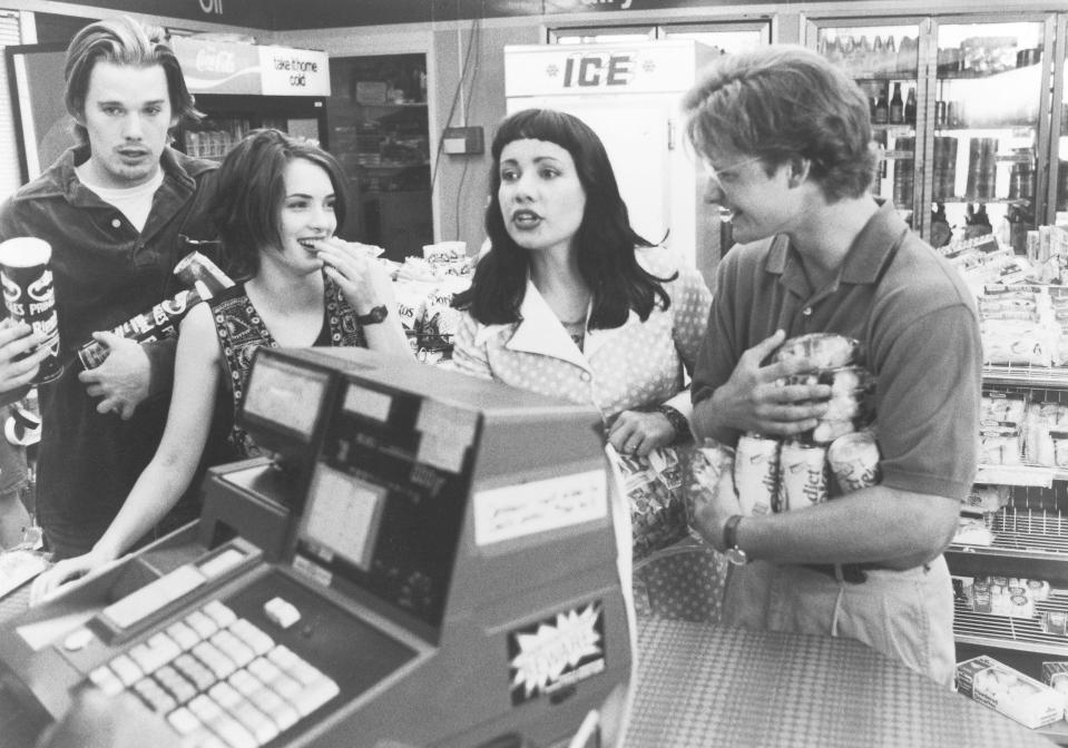 Winona Ryder (second from left) co-starred with Ethan Hawke, Janeane Garofolo and Steve Zahn in the 1994 drama "Reality Bites," an iconic Generation X film.