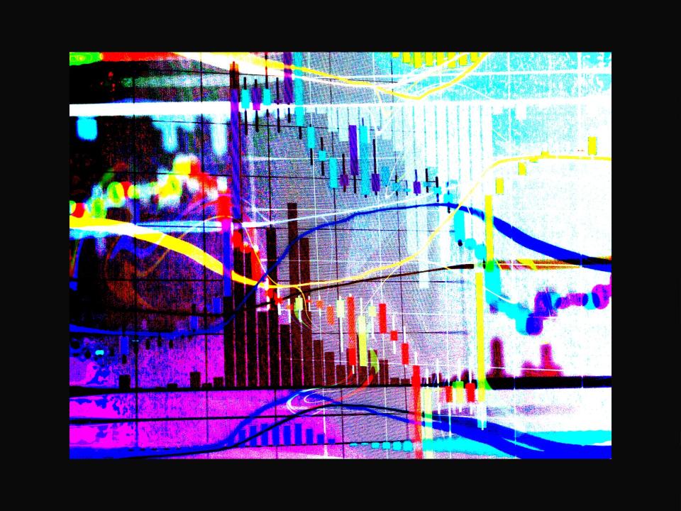 stock market madness charts colorful