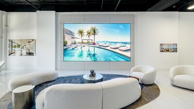 Pagani Residences Sales Center with Blue Square X's 216" Vision X All-In-One 4K LED