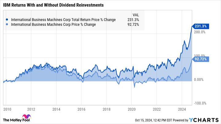 IBM Total Return Price Chart