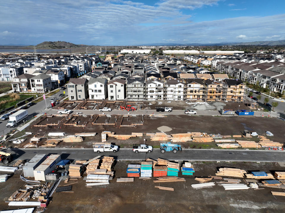 Two of America’s largest homebuilders Lennar (LEN) and KB Home (KBH) reported third quarter earnings that fell short of expectations for home orders, a revealing sign to what others could report.(Photo by Justin Sullivan/Getty Images)