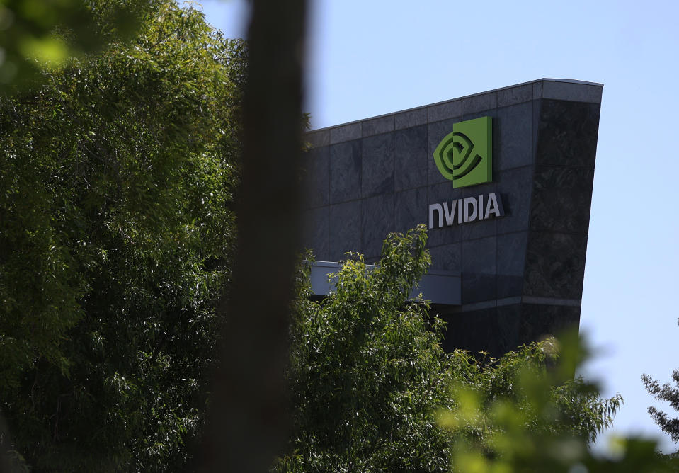 Nvidia headquarters in Santa Clara, California. (Photo by Justin Sullivan/Getty Images)