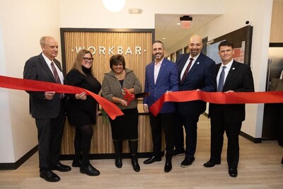 From Left: Mayor Petty, Sarah Travers, Navjeet Bal, Eric Batista, Bo Menkiti, Mark Rengel. Photo: Scott Raymond