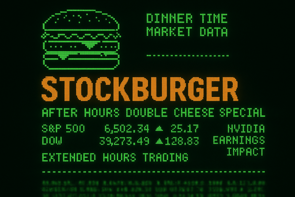 StockBurger After Hours Double Cheese Special: S&P 500 Crosses 6,500 as NVIDIA Earnings Ignite AI Rally — Stockburger