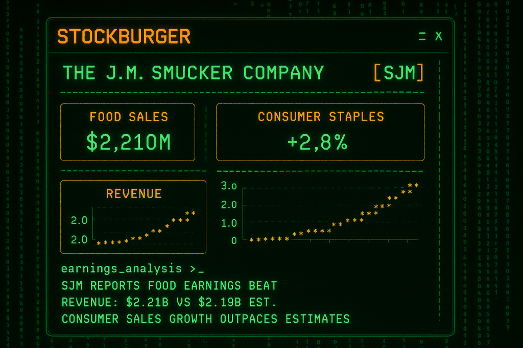 J.M. Smucker Q1 2026 Earnings: Food Giant Delivers Solid Revenue Beat with $2.21B Sales Growth — Stockburger